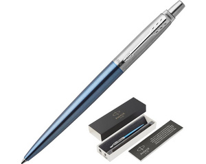 Ручка шариковая Parker Jotter Waterloo Blue CT цвет чернил синий цвет корпуса голубой (артикул производителя 1953191)